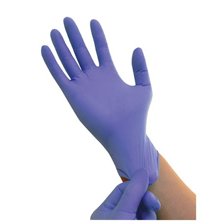 Blå nitril handsker