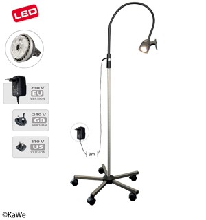Masterlight, Undersökningslampa på stativ med 5 hjul.