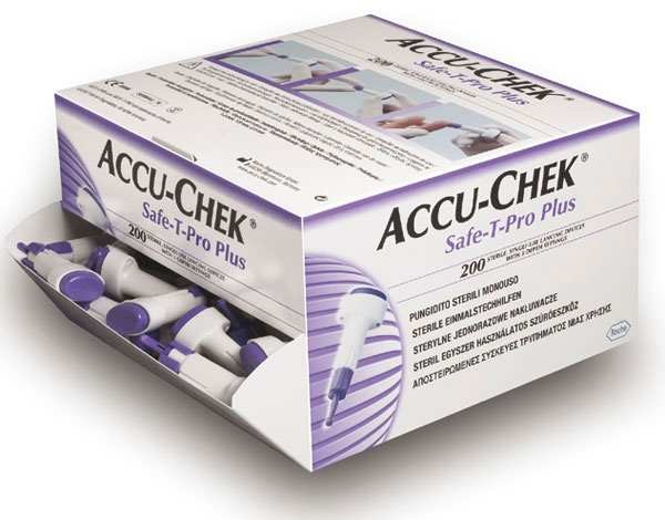 Accu-Chek Safe-T-Pro plus lansetter, 200 st