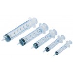 Sprutor - engångs, 3-delade, 100 st. 1 ml, 3 ml, 5 ml, 10 ml, 20 ml.