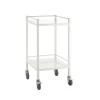 Clinic table (assembled upon delivery), white, 60 cm wide