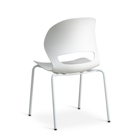 Luna chair, White PVC