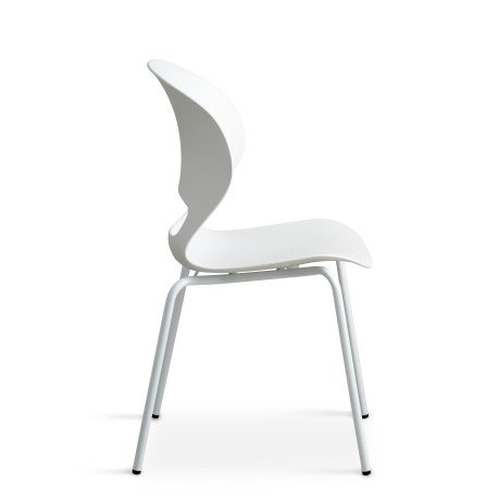 Luna chair, White PVC