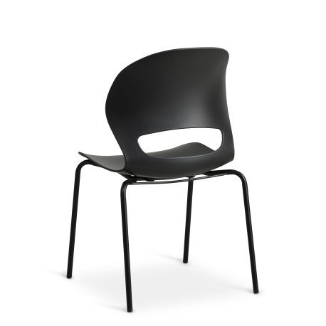 Luna chair, Black PVC