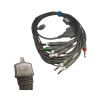 ECG patient cable (Ø4mm, banana connector, IEC), DX12