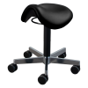 Finn Saddle Chair Chrome, color: black