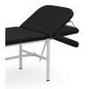 Exapol - Stationär undersökningsbädd, vit ram, svart överdrag, (LxBxH 188x55x60),