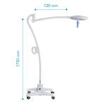 Surgical lamp Mimsal Mimled 600, floor model