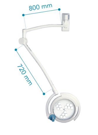 Operating light Mimsal Mimled 600, wall-mounted