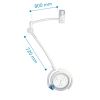 Operating light Mimsal Mimled 600, wall-mounted
