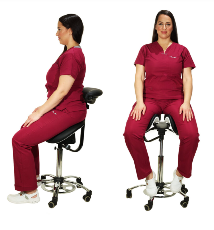 Multifunksjonell krakk med ryggstøtte