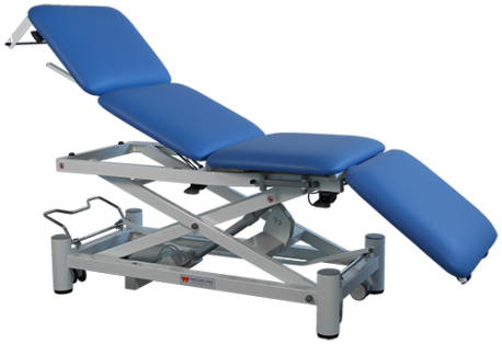 Praxi4 Elite - 4-delt undersøkelsesbenk med elektrisk heis og papirholder